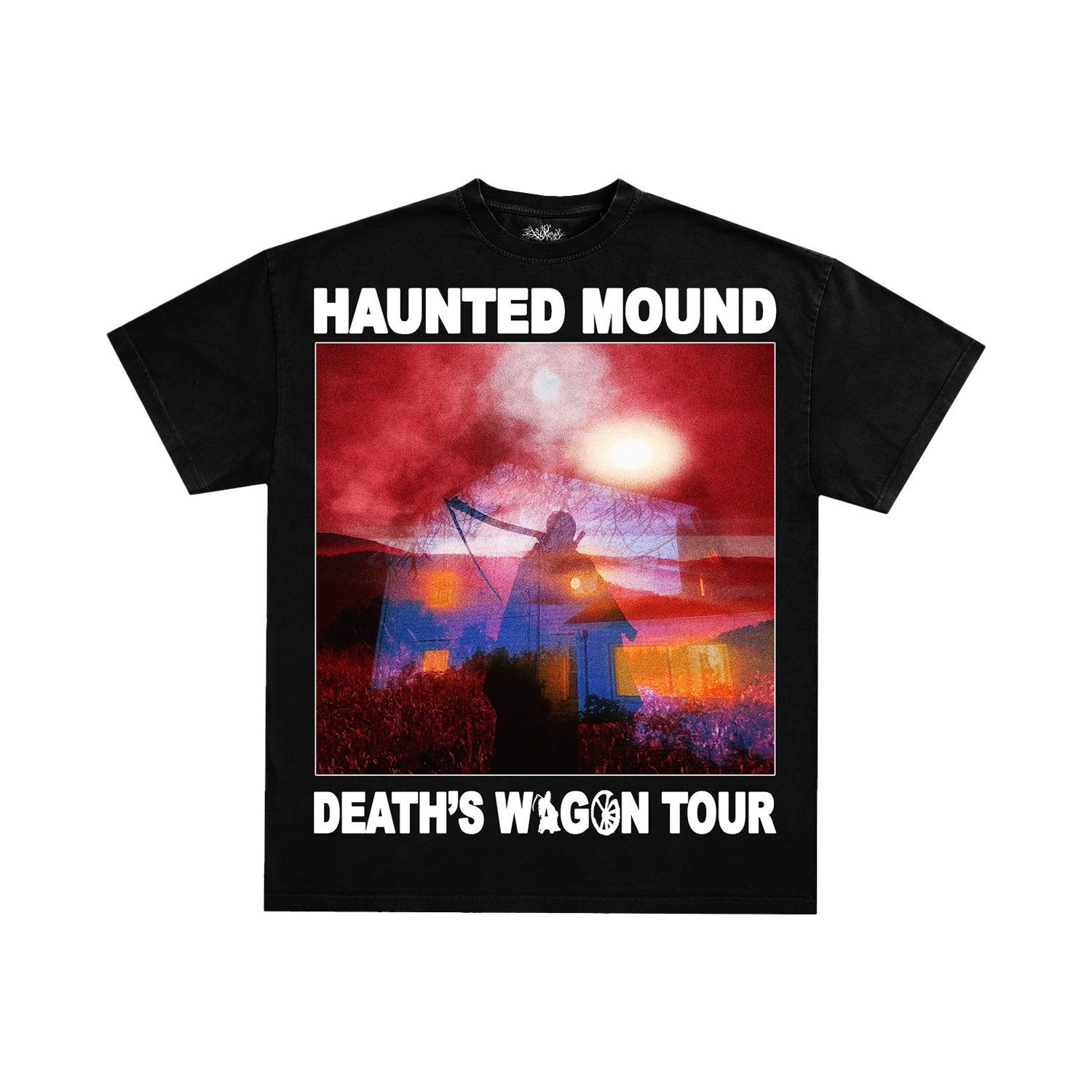 DEATH'S WAGON REAPER TOUR TEE – REAL HAUNTED MOUND