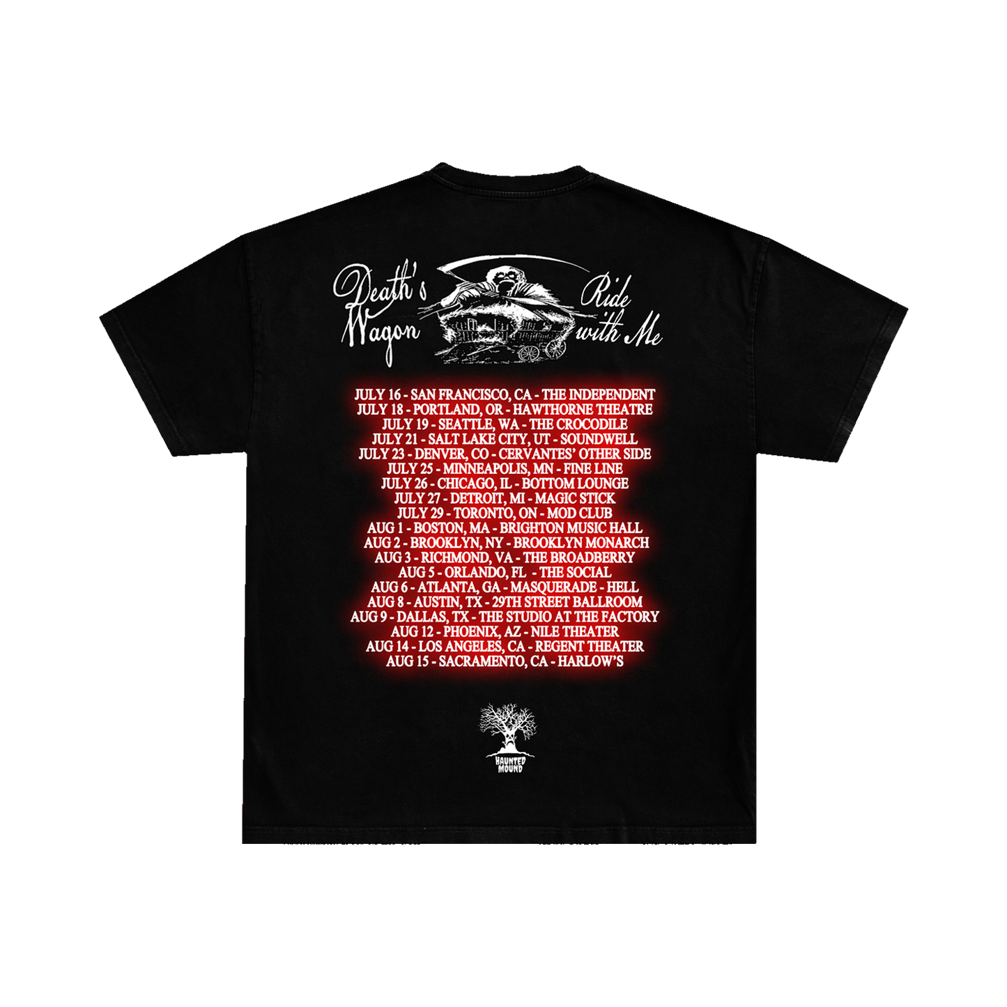 DEATH'S WAGON GROUP TOUR TEE