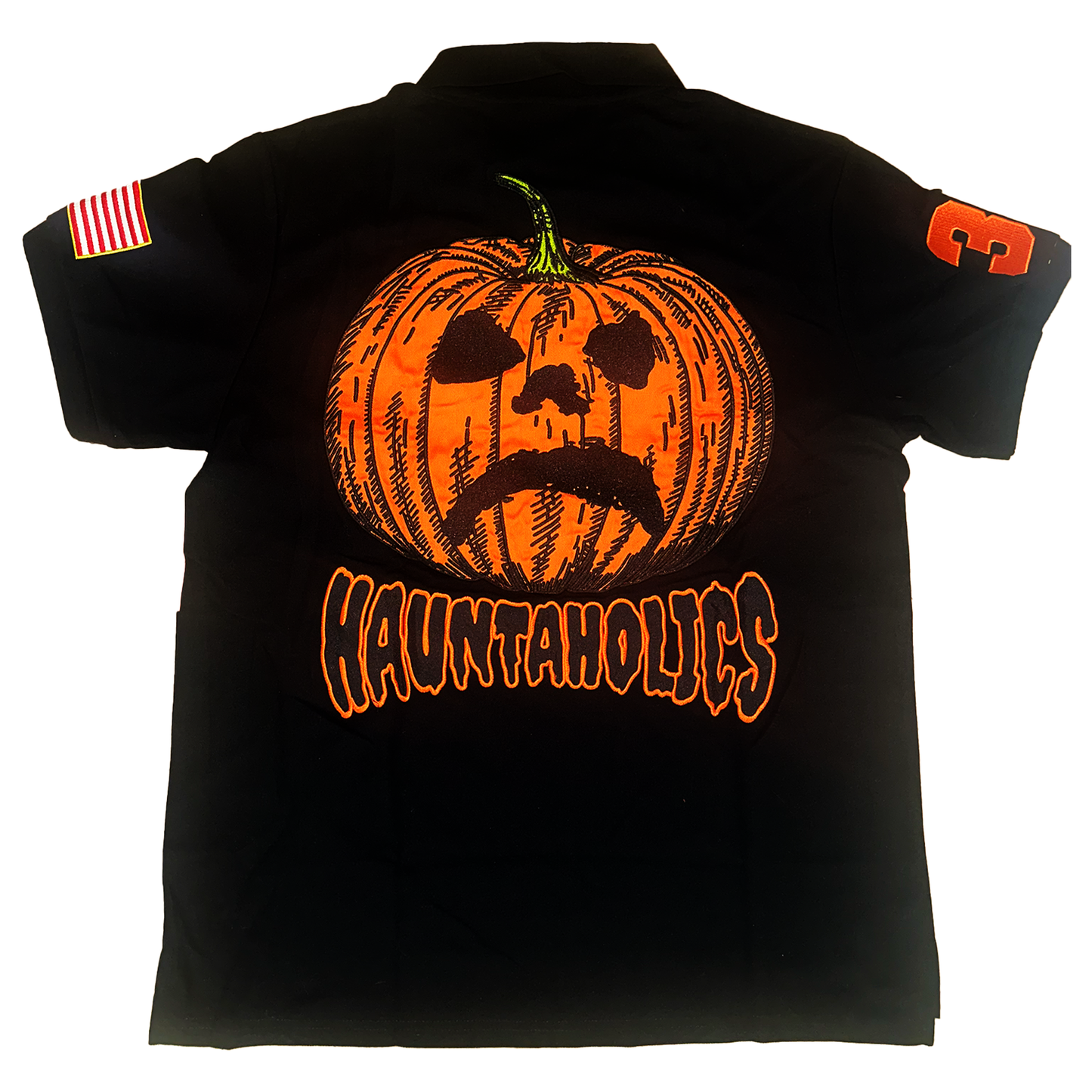 HAUNTAHOLICS POLO - BLACK